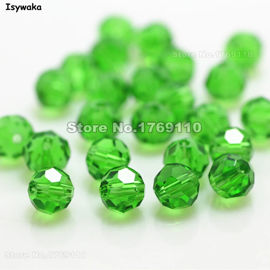Isywaka 100pcs Green Color Round 6mm Faceted Austria Crystal Beads charm Glass Beads Loose Spacer Bead for DIY Jewelry Making
Isywaka 100pcs Green Color Round 6mm Faceted Austria Crystal Beads charm Glass Beads Loose Spacer Bead for DIY Jewelry Making