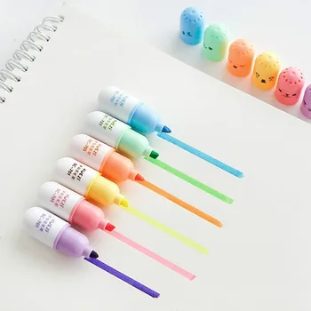 48 pcs/Lot Mini Capsule highlighter Amazing face marker pens Stationery Office School supplies
48 pcs/Lot Mini Capsule highlighter Amazing face marker pens Stationery Office School supplies