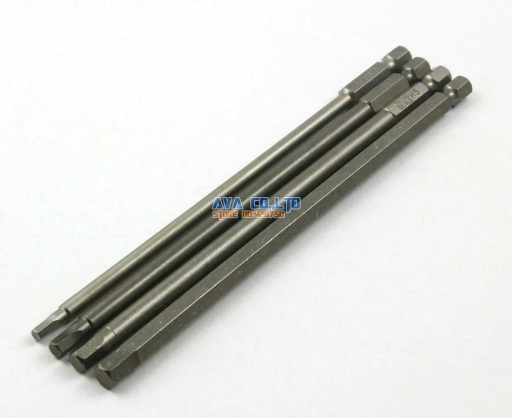 1 Set 4 Pieces Magnetic Hexagon Screwdriver Bit S2 Steel 1/4" Hex Shank 150mm Long
1 Set 4 Pieces Magnetic Hexagon Screwdriver Bit S2 Steel 1/4" Hex Shank 150mm Long