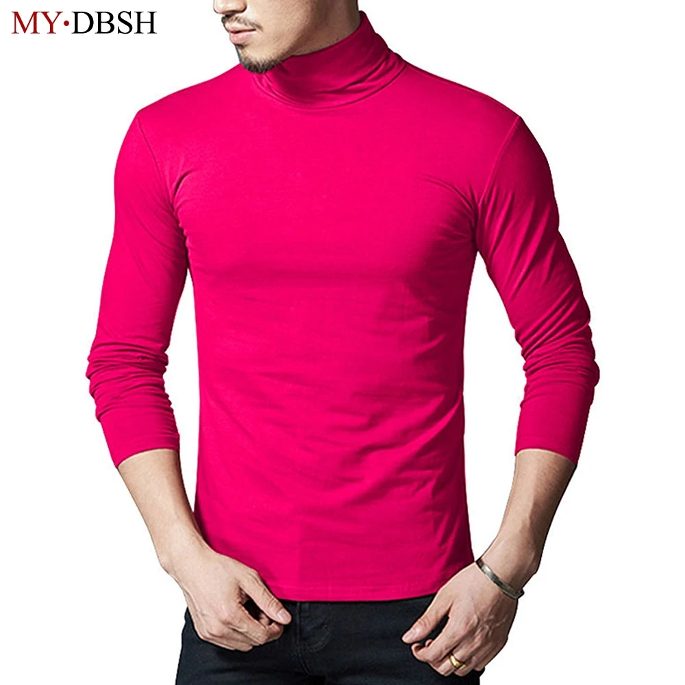 2019 Spring Brand Men's Elastic Cotton T Shirt Solid Turtleneck Long Sleeve t-shirt Men Slim Summer Casual High Collar tops tees
2019 Spring Brand Men's Elastic Cotton T Shirt Solid Turtleneck Long Sleeve t-shirt Men Slim Summer Casual High Collar tops tees