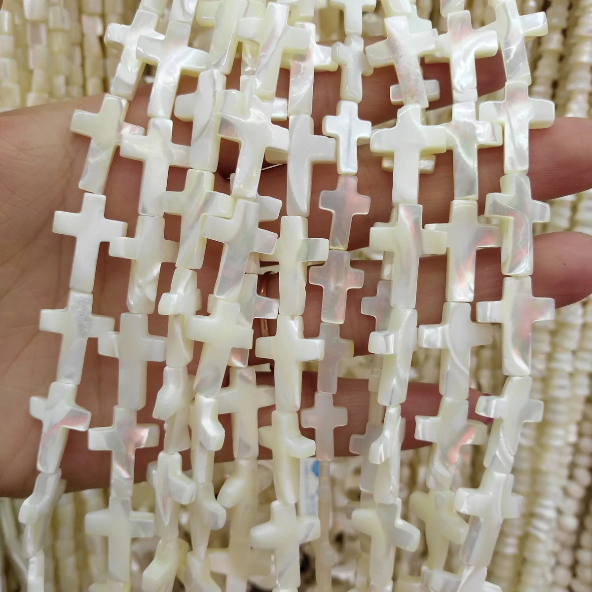 Wholesale Natural Shell Beads white Cross Shell Stone Bead for Jewelry Making DIY Bracelet Necklace stone Strand 13.5''
Wholesale Natural Shell Beads white Cross Shell Stone Bead for Jewelry Making DIY Bracelet Necklace stone Strand 13.5''