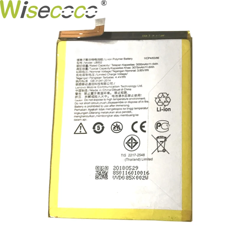 WISECOCO 2PCS New Original 3000mAh Battery LB002 For Lenovo S5 K520 K520T Pro Smart Mobile Phone In Stock + Tracking Number
WISECOCO 2PCS New Original 3000mAh Battery LB002 For Lenovo S5 K520 K520T Pro Smart Mobile Phone In Stock + Tracking Number
