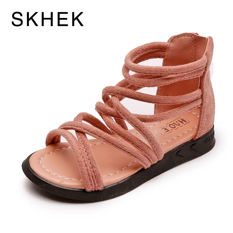 SKHEK Summer Beach Sandals Kids Soft Bottom Shoes Girls Children's Sandals Straps Flat Princess Roman Shoes Girls Shoes SKU 707
SKHEK Summer Beach Sandals Kids Soft Bottom Shoes Girls Children's Sandals Straps Flat Princess Roman Shoes Girls Shoes SKU 707