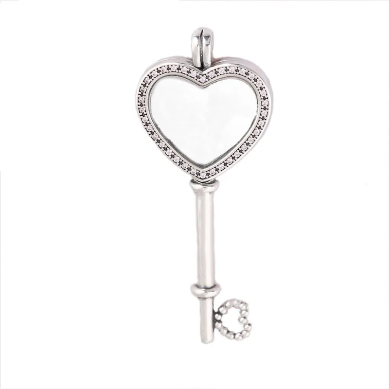 Large Size Real 925 Sterling Silver Floating Locket Heart Key Pendant Charm Fit Original Pandora Necklace Women DIY Jewelry Gift
Large Size Real 925 Sterling Silver Floating Locket Heart Key Pendant Charm Fit Original Pandora Necklace Women DIY Jewelry Gift
