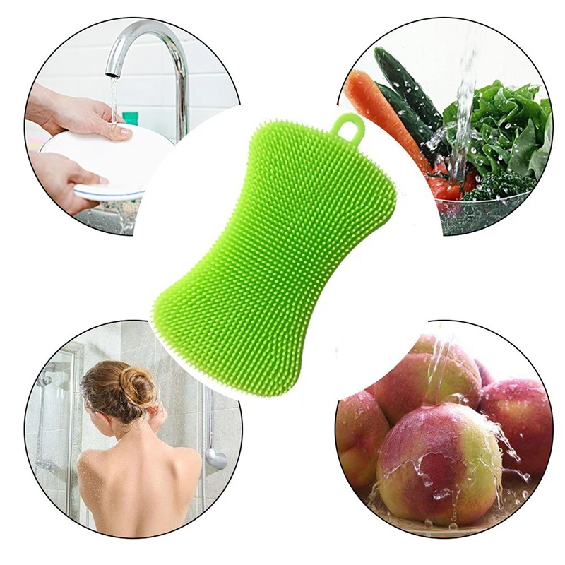 3 Colors Silicone Dish Washing Sponge Scrubber Kitchen Supply Cleaning Antibacterial Tool Washing Brush Cleaning Tool
3 Colors Silicone Dish Washing Sponge Scrubber Kitchen Supply Cleaning Antibacterial Tool Washing Brush Cleaning Tool