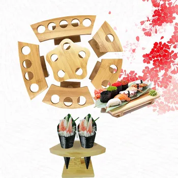 Sushi Holder Bamboo Stand Sushi Frame With Five Holders Temaki Cookware Food Display Stand Japanese Food Shelf Dinnerware 1pcs
Sushi Holder Bamboo Stand Sushi Frame With Five Holders Temaki Cookware Food Display Stand Japanese Food Shelf Dinnerware 1pcs