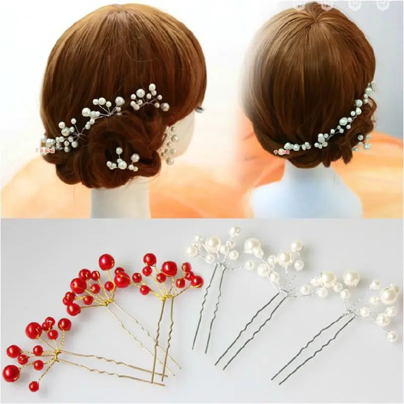 Women Bridal Wedding Hair Stick Imitation Pearl Cherry Beaded Floral Hairpin Metal Alloy Decorative U Side Comb Pin Barrettes
Women Bridal Wedding Hair Stick Imitation Pearl Cherry Beaded Floral Hairpin Metal Alloy Decorative U Side Comb Pin Barrettes