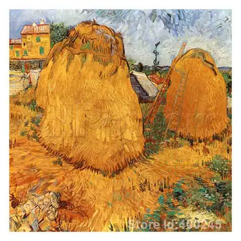 

modern art oil paintings Meules De Foin En Provence Vincent Van Gogh Reproduction canvas Hand painted High quality