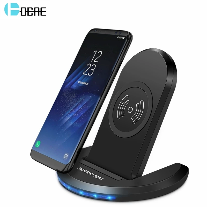 DCAE Qi Wireless Charger 10W For iPhone XS Max XR X 8 Samsung Note 9 8 S9 S8 Plus S7 Fast Wireless Charging Docking Dock Station
DCAE Qi Wireless Charger 10W For iPhone XS Max XR X 8 Samsung Note 9 8 S9 S8 Plus S7 Fast Wireless Charging Docking Dock Station