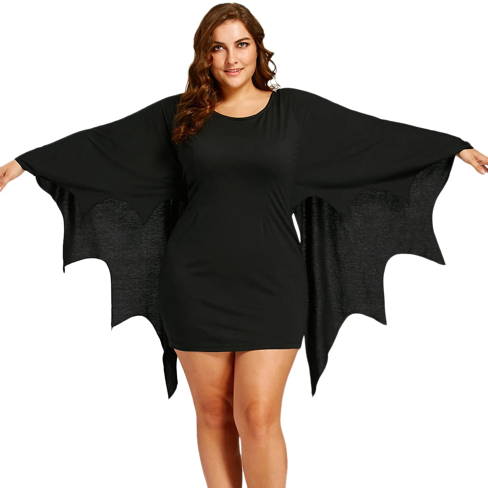 Wipalo Plus Size 5XL Tunic Bat Wings Dress Women Retro Halloween Party Dress Casual O Neck Bodycon Mini Straight Dress Vestidos
Wipalo Plus Size 5XL Tunic Bat Wings Dress Women Retro Halloween Party Dress Casual O Neck Bodycon Mini Straight Dress Vestidos
