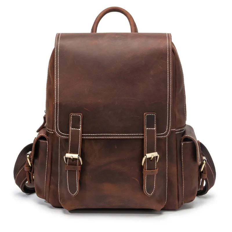 Nesitu High Quality Vintage Brown Thick Durable Genuine Crazy Horse Leather A4 Women Men Backpacks Real Skin Travel Bag M1024
Nesitu High Quality Vintage Brown Thick Durable Genuine Crazy Horse Leather A4 Women Men Backpacks Real Skin Travel Bag M1024