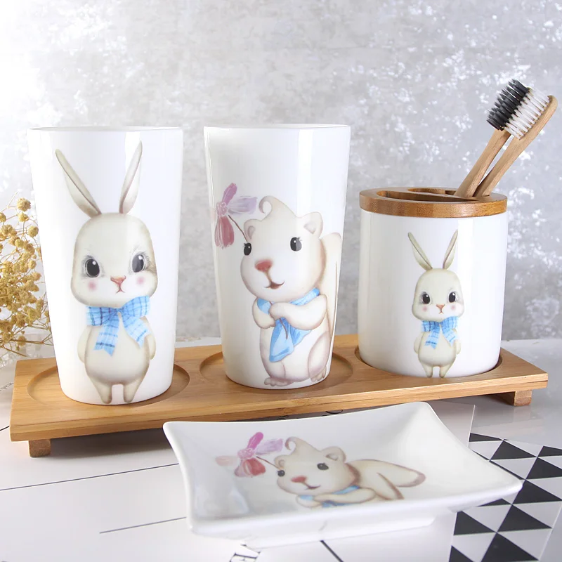 Creative Toothbrush Holder Cup Wash Gargle Suit Cup High Quality Luxury Printing Ceramic Bathroom Accessories 18
Creative Toothbrush Holder Cup Wash Gargle Suit Cup High Quality Luxury Printing Ceramic Bathroom Accessories 18