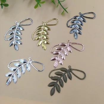 50 PCS 47*22mm Metal Copper Sheet Filigree Wraps Leaves Pendant Charms DIY Jewelry Findings Decoration
50 PCS 47*22mm Metal Copper Sheet Filigree Wraps Leaves Pendant Charms DIY Jewelry Findings Decoration