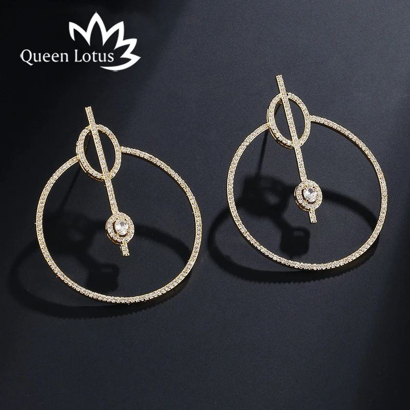 Queen Lotus 2018 New Lady drop earrings fashion simple 925 Silver needle earrings for women Micro-inlaid zircon round earrings
Queen Lotus 2018 New Lady drop earrings fashion simple 925 Silver needle earrings for women Micro-inlaid zircon round earrings