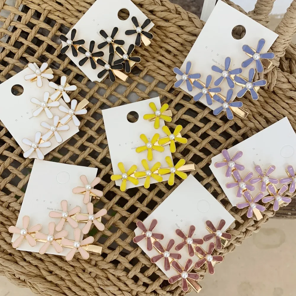 HZ 2019 Korea Imitation Pearls Flower Hair Clip Colorful Drop Glaze Barrette Sweet Hair Grip Hairpin Hair Accessories for Women
HZ 2019 Korea Imitation Pearls Flower Hair Clip Colorful Drop Glaze Barrette Sweet Hair Grip Hairpin Hair Accessories for Women