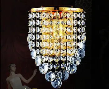 Free shipping Modern crystal wall lights gold coloured lamp sconces for home lighting WL074
Free shipping Modern crystal wall lights gold coloured lamp sconces for home lighting WL074