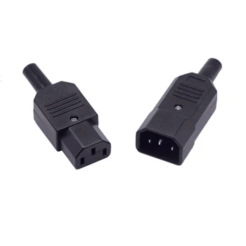 IEC320 C14 UPS plug Male Female Power Plug Connector Power Cord Inlet Outlet AC 250V 10A Nylon Insulation Brass Conductor
IEC320 C14 UPS plug Male Female Power Plug Connector Power Cord Inlet Outlet AC 250V 10A Nylon Insulation Brass Conductor