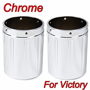 4 1/2" Chrome Aluminum Shallow Cut Exhaust Tips For Victory Hardball Vision Cross Country Road
4 1/2" Chrome Aluminum Shallow Cut Exhaust Tips For Victory Hardball Vision Cross Country Road