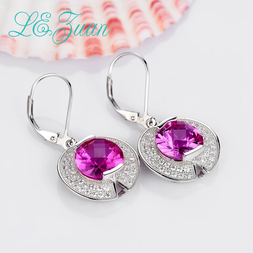 L&zuan 925 Sterling Silver Drop Earrings 8.19ct Pink Stone Romantic Luxury Earrings Fine jewelry For Women
L&zuan 925 Sterling Silver Drop Earrings 8.19ct Pink Stone Romantic Luxury Earrings Fine jewelry For Women