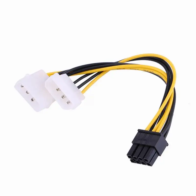 5 inch 16cm 8 Pin PCI Express Male To Dual LP4 4Pin Molex IDE Power Cable Adapter
5 inch 16cm 8 Pin PCI Express Male To Dual LP4 4Pin Molex IDE Power Cable Adapter