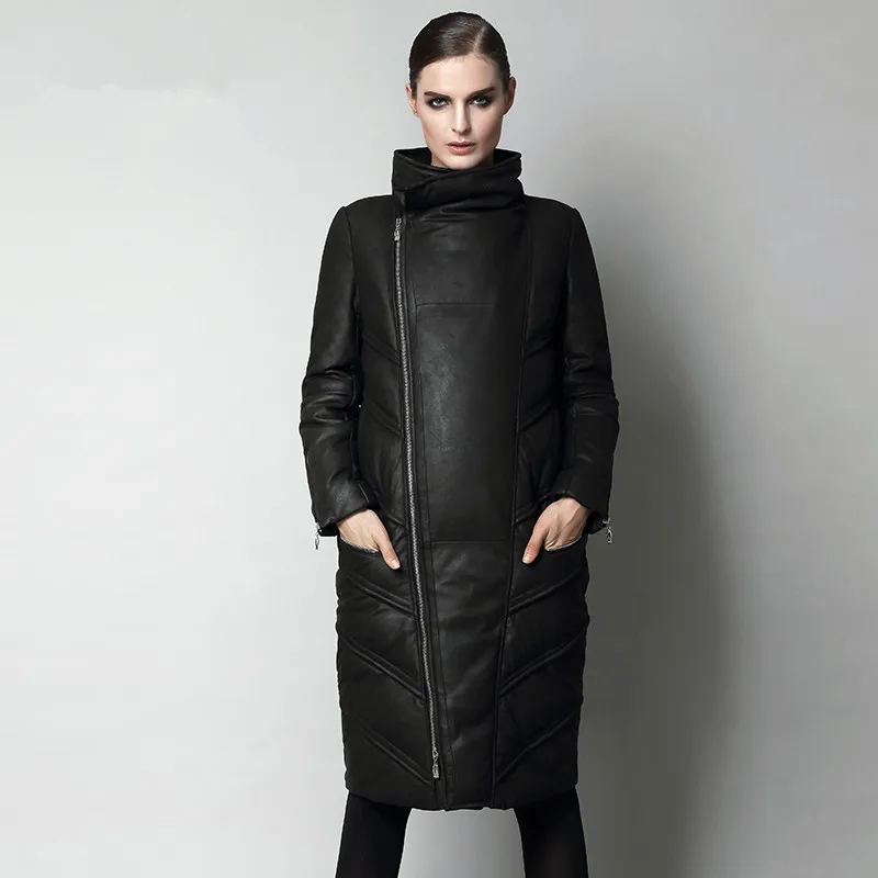 2014 Winter Female Genuine Leather Down Coat Stand Collar Slim Sheepskin Down Coat Medium-long
2014 Winter Female Genuine Leather Down Coat Stand Collar Slim Sheepskin Down Coat Medium-long