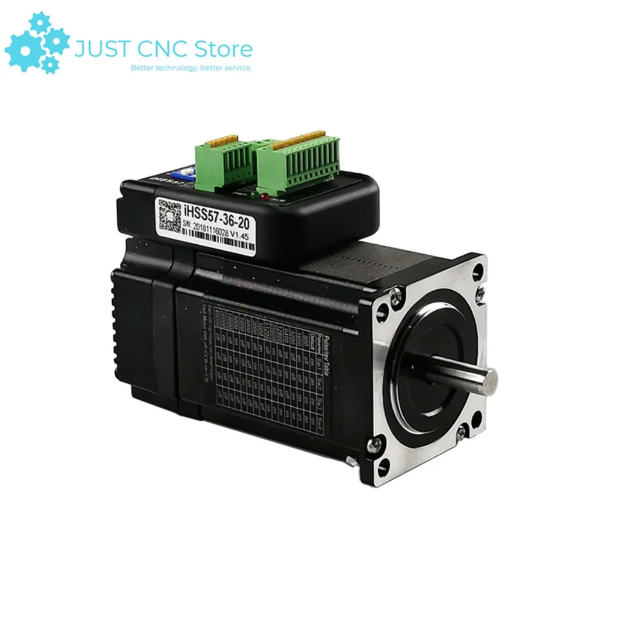 Nema 23 Servo motor 2Nm Integrated Closed Loop Stepper motor with driver 36VDC JMC iHSS57-36-20
Nema 23 Servo motor 2Nm Integrated Closed Loop Stepper motor with driver 36VDC JMC iHSS57-36-20