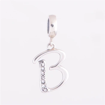 Sterling Silver 925 Fits Chamilia Charms Bracelet Fashion B Letter Silver Charm Beads European Style Women DIY Making Jewelry
Sterling Silver 925 Fits Chamilia Charms Bracelet Fashion B Letter Silver Charm Beads European Style Women DIY Making Jewelry