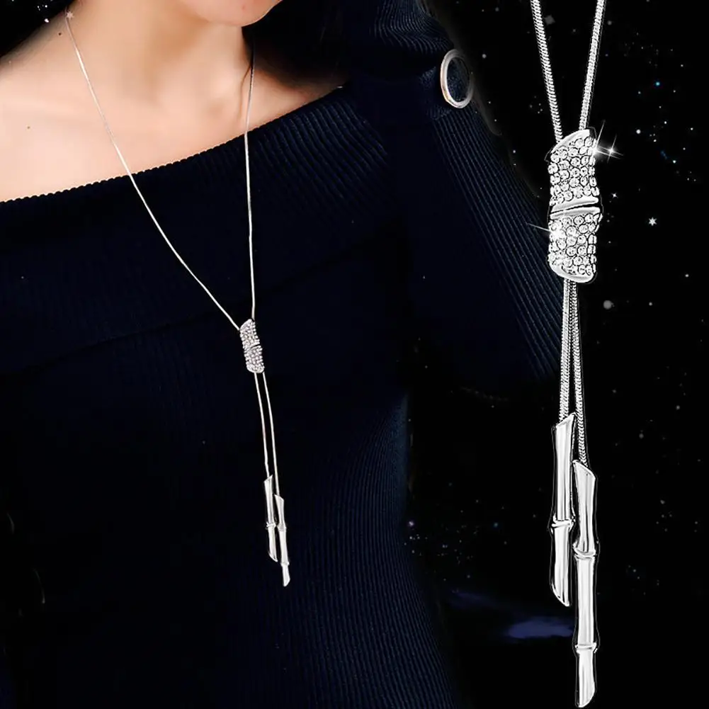 Bamboo Knot Adjustable Tassel Women Pendant Necklaces Long Sweater Chain Necklace Luxury Jewelry
Bamboo Knot Adjustable Tassel Women Pendant Necklaces Long Sweater Chain Necklace Luxury Jewelry