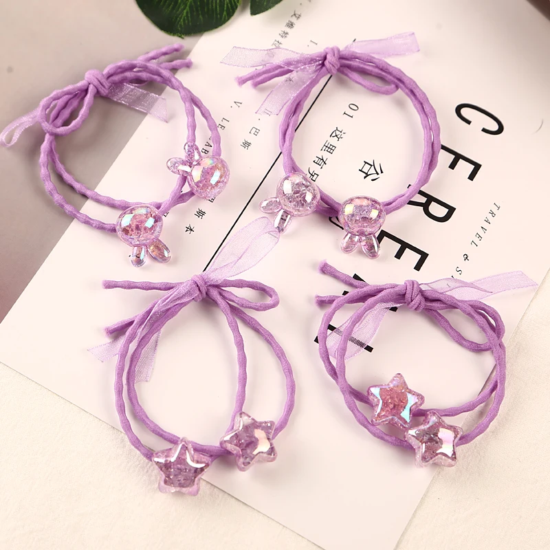 1PC Handmade New Fashion Purple Shiny Beads Elastic Rubber Bands Headwear Women Girl Ponytail Hair Rope Child Hair Accessories
1PC Handmade New Fashion Purple Shiny Beads Elastic Rubber Bands Headwear Women Girl Ponytail Hair Rope Child Hair Accessories
