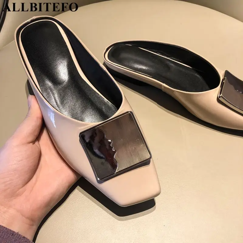 ALLBITEFO square toe genuine leather low-heeled comfortable women shoes new summer women slipper beach sandals girls shoes
ALLBITEFO square toe genuine leather low-heeled comfortable women shoes new summer women slipper beach sandals girls shoes