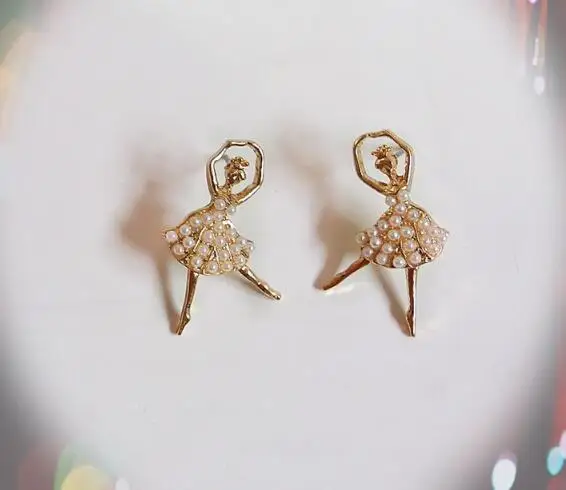 Fashion Dancing Ballerina Dancer Ballet Dance Ear Stud for Girl Imitation Pearl Dancing Girl Stud Christmas Valentine's day Gift
Fashion Dancing Ballerina Dancer Ballet Dance Ear Stud for Girl Imitation Pearl Dancing Girl Stud Christmas Valentine's day Gift