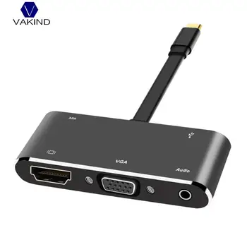 NEW 5 in 1 USB-C Type-C to HDMI 4K Apapter VGA Cable Audio USB3.0 PD Converter HUB Cable Cord for Macbok Pro
NEW 5 in 1 USB-C Type-C to HDMI 4K Apapter VGA Cable Audio USB3.0 PD Converter HUB Cable Cord for Macbok Pro