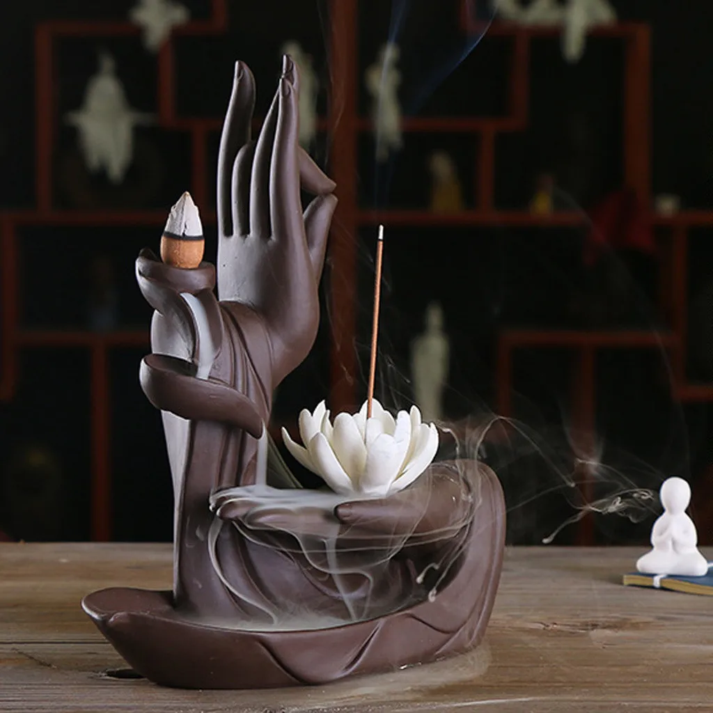 2019 The store manager recommends household items Ceramic Purple Sand Zen Buddha Hand Sandalwood Backflow Incense Burner Decor
2019 The store manager recommends household items Ceramic Purple Sand Zen Buddha Hand Sandalwood Backflow Incense Burner Decor
