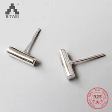Simple T Bar 925 Sterling Silver Studs Punk Square Column Cylinder Bar Stud Ear Unisex Hiphop Unisex Jewelry
Simple T Bar 925 Sterling Silver Studs Punk Square Column Cylinder Bar Stud Ear Unisex Hiphop Unisex Jewelry