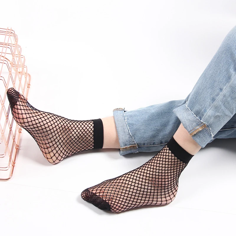Women Fashion Mesh Socks For Summer Black Fishnet Socks Breathable Short Socks For High Heels Hosiery
Women Fashion Mesh Socks For Summer Black Fishnet Socks Breathable Short Socks For High Heels Hosiery