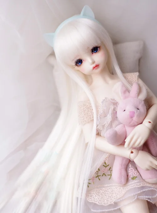 BJD doll wigs milk white straight bang long straight hair wigs for 1/3 1/4 1/6 1/8 BJD DD SD YOSD doll High-temperature wire wig
BJD doll wigs milk white straight bang long straight hair wigs for 1/3 1/4 1/6 1/8 BJD DD SD YOSD doll High-temperature wire wig