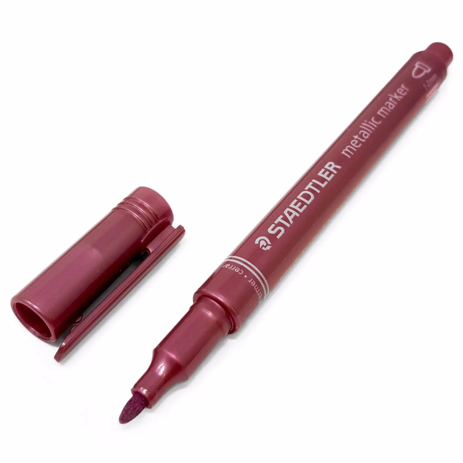 Pack of 2 Staedtler Metallic Marker Pens - Bullet Shaped Nib 1.0mm-2.0 Mm - All Colours Office & School Pen
Pack of 2 Staedtler Metallic Marker Pens - Bullet Shaped Nib 1.0mm-2.0 Mm - All Colours Office & School Pen