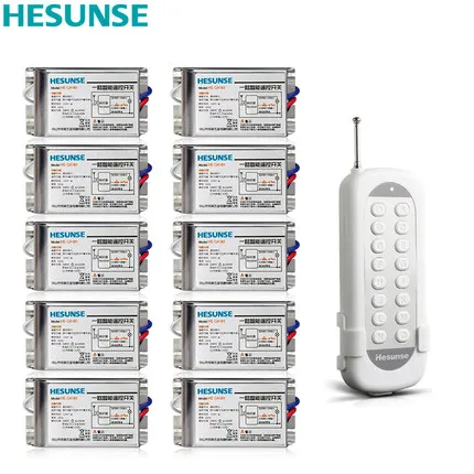 HS-QA161 2216W 1N10 85V-265V 10A 433mhz 10 Channels Wireless RF Remote Control Switch Disconnect Switch Learning Code Switch
HS-QA161 2216W 1N10 85V-265V 10A 433mhz 10 Channels Wireless RF Remote Control Switch Disconnect Switch Learning Code Switch