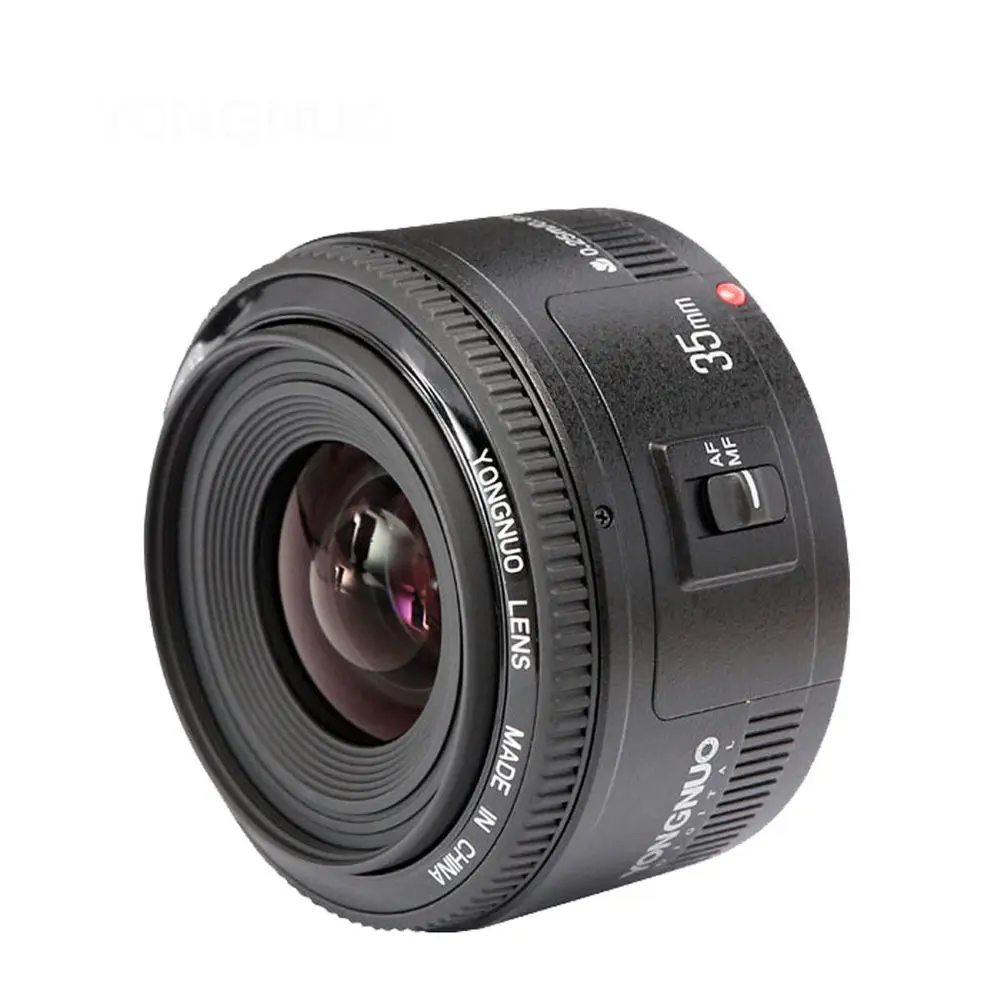 Объектив YONGNUO YN35mm F/2 с большой диафрагмой фиксированный объектив автофокусом для