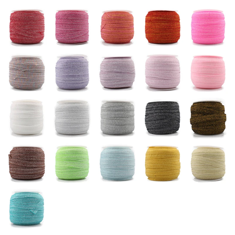 10Yards 21 Colors 5/8" Metallic Fold Over Elastic Glitter For Hair Tie Headwear Glitter Ribbon FOE Elastic Band U Pick Color
10Yards 21 Colors 5/8" Metallic Fold Over Elastic Glitter For Hair Tie Headwear Glitter Ribbon FOE Elastic Band U Pick Color