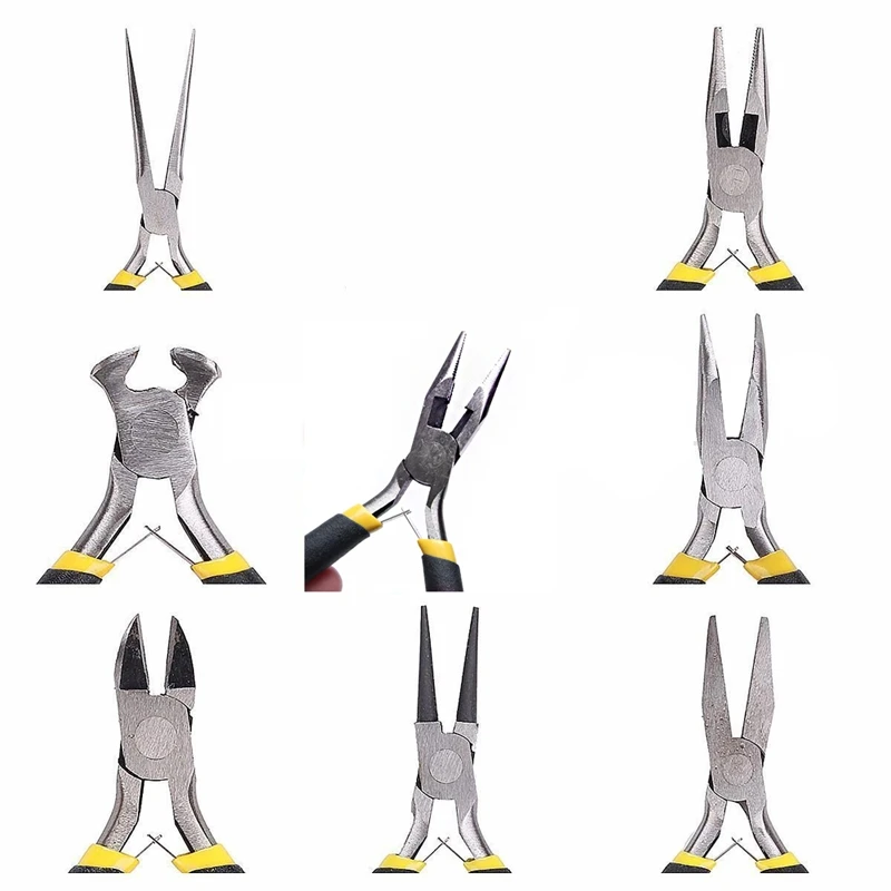 DIY Craft Tool Kit High Quality New Jewellery Making Tools Beading Pliers Cutter Round Flat Wire Side Cutters Kit Set
DIY Craft Tool Kit High Quality New Jewellery Making Tools Beading Pliers Cutter Round Flat Wire Side Cutters Kit Set