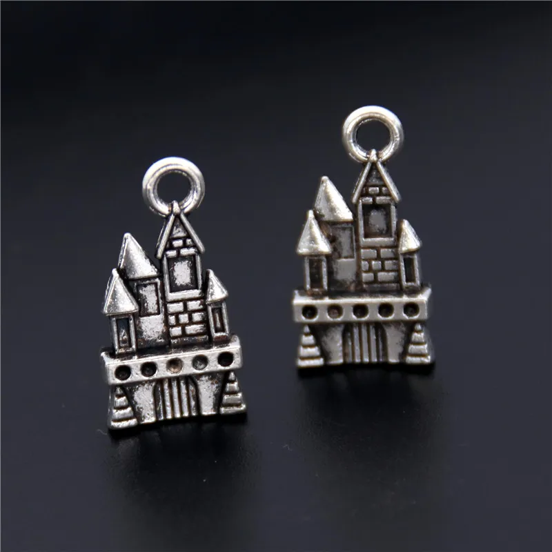 20pcs Antique Silver Metal Alloy Castle Towner Building Charms Pendant Jewelry Findings Fit Bracelets A2458
20pcs Antique Silver Metal Alloy Castle Towner Building Charms Pendant Jewelry Findings Fit Bracelets A2458