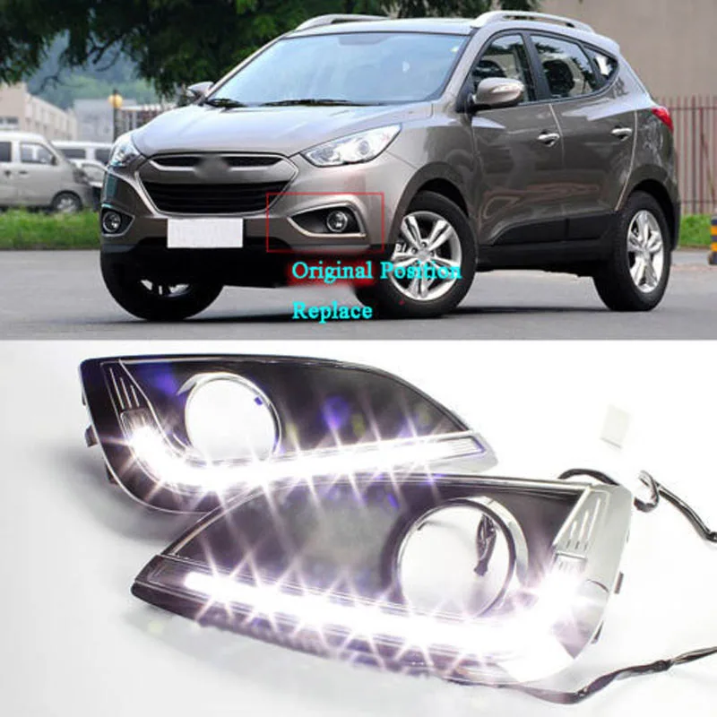 Ownsun High Power L Angel Eye LED Daytime Driving Lights for Hyundai Tucson ix35 09-12
Ownsun High Power L Angel Eye LED Daytime Driving Lights for Hyundai Tucson ix35 09-12