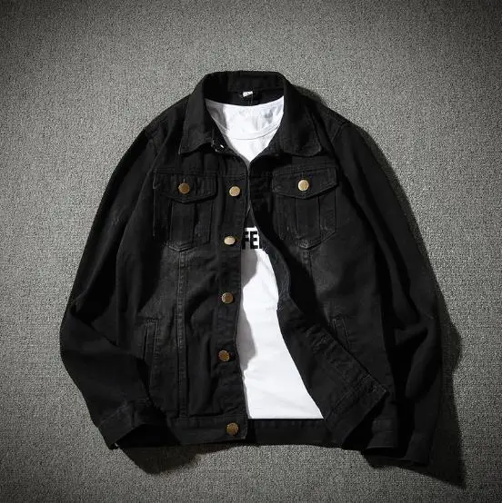 Hot Black Denim Jacket Men Simple Design Classic Jacket Casual Slim Good Quality Cotton Coat Men Jacket Asian Size 5XL
Hot Black Denim Jacket Men Simple Design Classic Jacket Casual Slim Good Quality Cotton Coat Men Jacket Asian Size 5XL