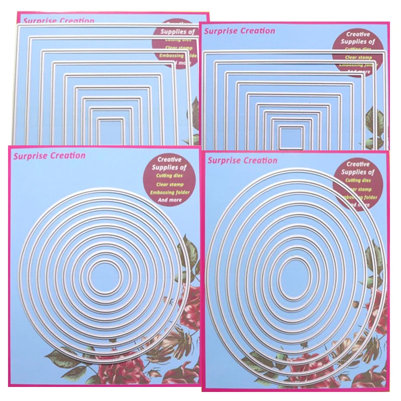 4-Set Basic Cutting dies Rectangle Square Circle & Oval Cardmaking & Scrapbooking DIY Craft stencil
4-Set Basic Cutting dies Rectangle Square Circle & Oval Cardmaking & Scrapbooking DIY Craft stencil