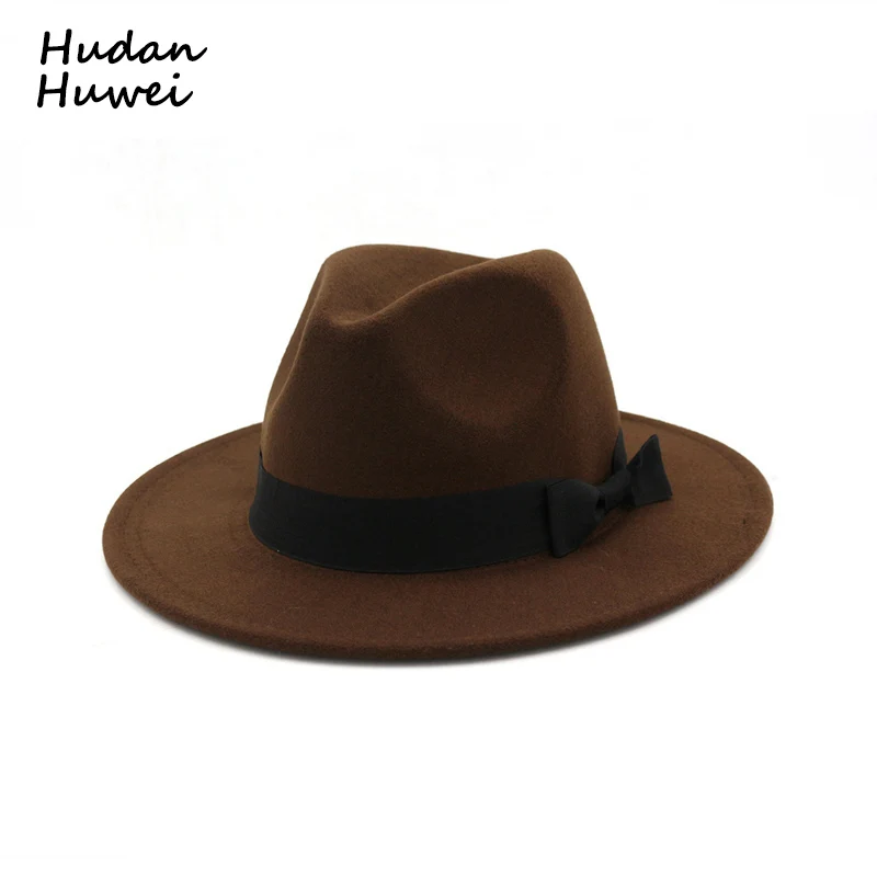 Vintage flat brim jazz felt fedoras hats with Bowknot band panama Trilby formal chapeau headgear for men women unisex
Vintage flat brim jazz felt fedoras hats with Bowknot band panama Trilby formal chapeau headgear for men women unisex