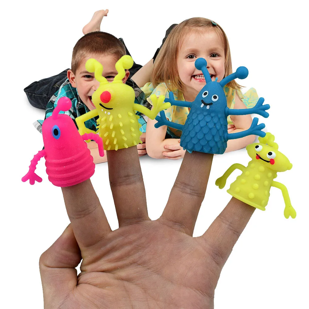 HIINST hand puppets Lovely face Story Time Finger Puppets Set Role Play Realistic For Toddlers for kids MJ1023 |