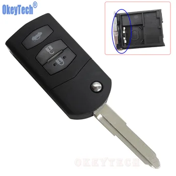 OkeyTech 3 Buttons Remote Control Flip Key Case for MAZDA 2 3 5 6 RX8 MX5 Uncut Blade Blank Replacement Keyless Entry Fob Shell
OkeyTech 3 Buttons Remote Control Flip Key Case for MAZDA 2 3 5 6 RX8 MX5 Uncut Blade Blank Replacement Keyless Entry Fob Shell