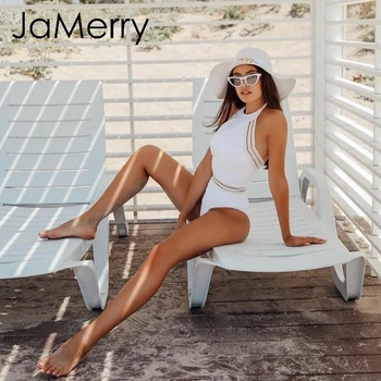 JaMerry Sexy backless elegant white onepiece bikini swimwearr Woman playsuit solid swimsuit Bach holiday summer bodysuit 2019
JaMerry Sexy backless elegant white onepiece bikini swimwearr Woman playsuit solid swimsuit Bach holiday summer bodysuit 2019