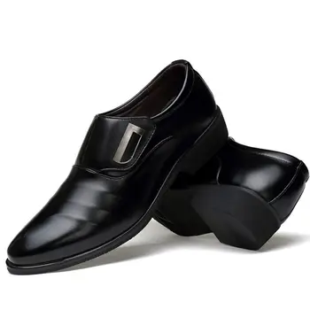 2018 New Men's Fashion British Style Pointed Toe Wedding Business Leather Formal Dress Shoes Summer Flats Shoes Oxfords Men Ca
2018 New Men's Fashion British Style Pointed Toe Wedding Business Leather Formal Dress Shoes Summer Flats Shoes Oxfords Men Ca